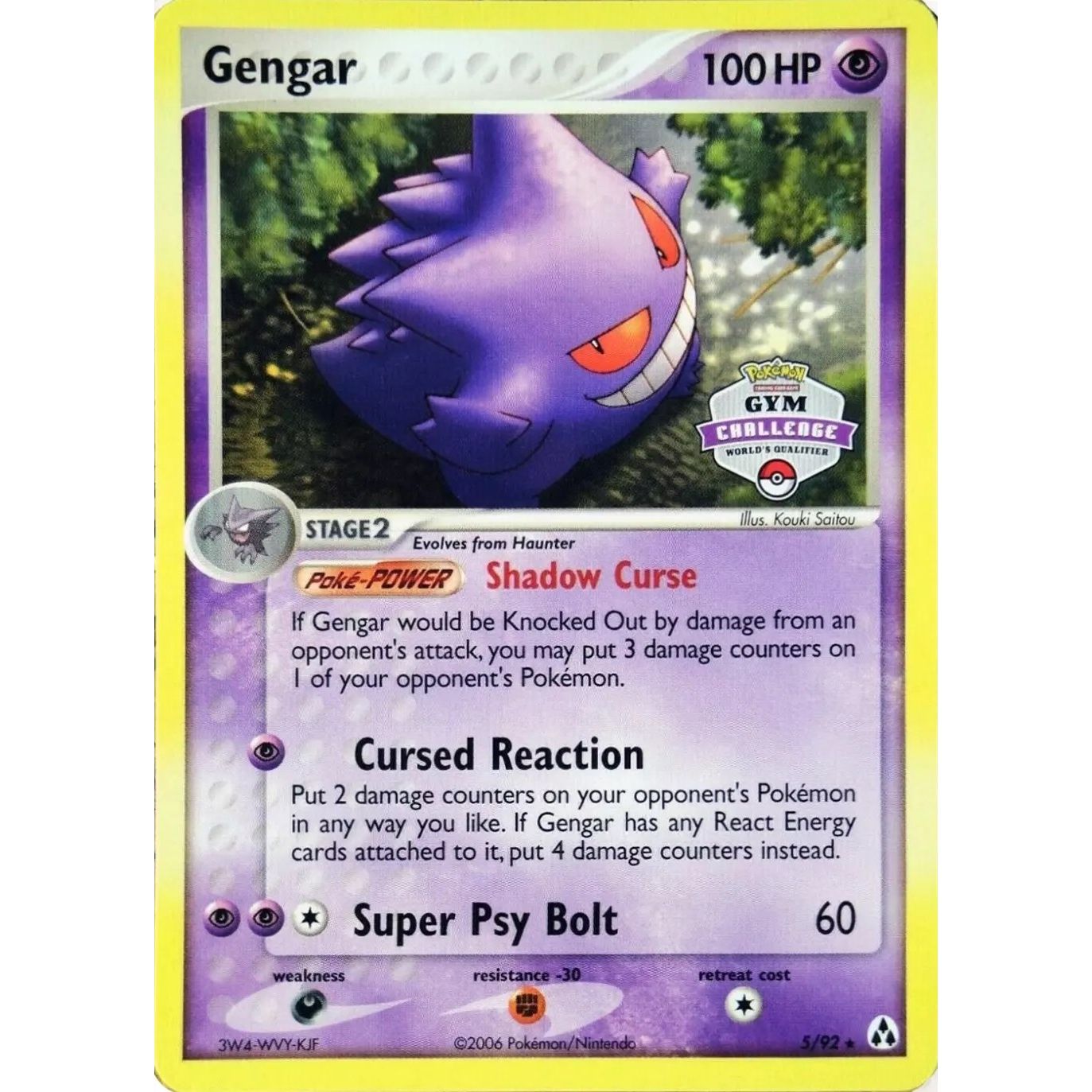 Image for Gengar - 5/92 (Gym Challenge) (005/092) (PR) - Pokemon