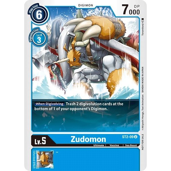 Image for Zudomon - ST2-09 (Tamer Battle Pack 1) (ST2-09 U) (ST-2) - Digimon Card Game