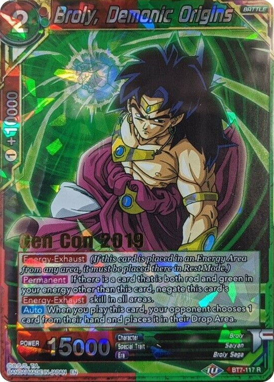 Image for Broly, Demonic Origins (Gen Con 2019) (BT7-117) (PR) - Dragon Ball Super: Masters
