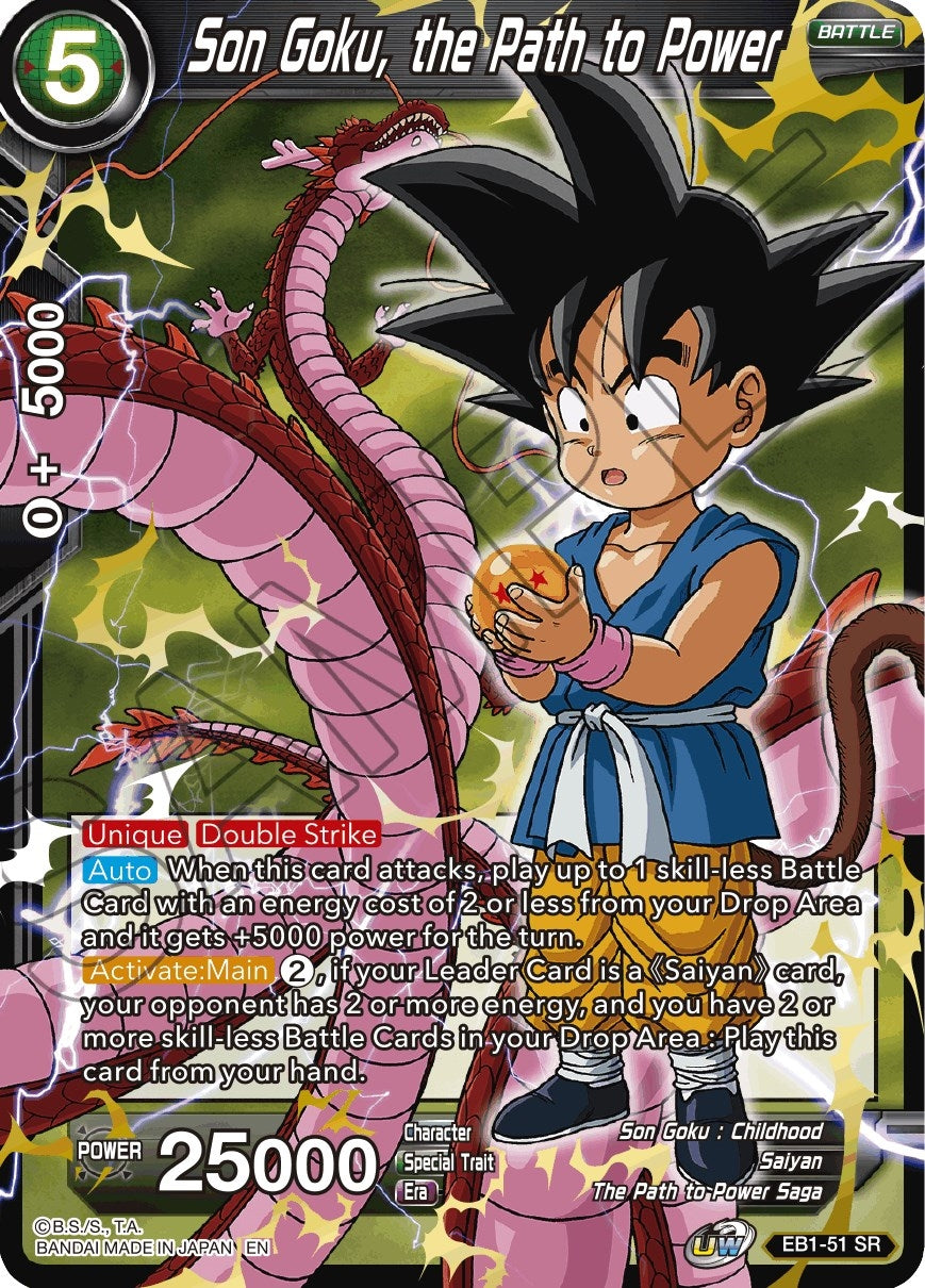 Image for Son Goku, the Path to Power (EB1-51) (EB-01) - Dragon Ball Super: Masters