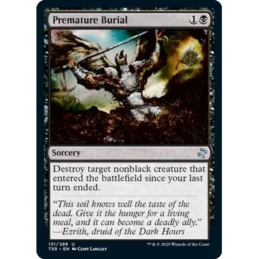 Image for Premature Burial (131) (TSR) - Magic: The Gathering