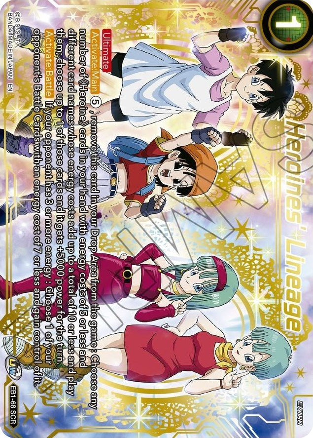 Image for Heroines' Lineage (EB1-68) (EB-01) - Dragon Ball Super: Masters
