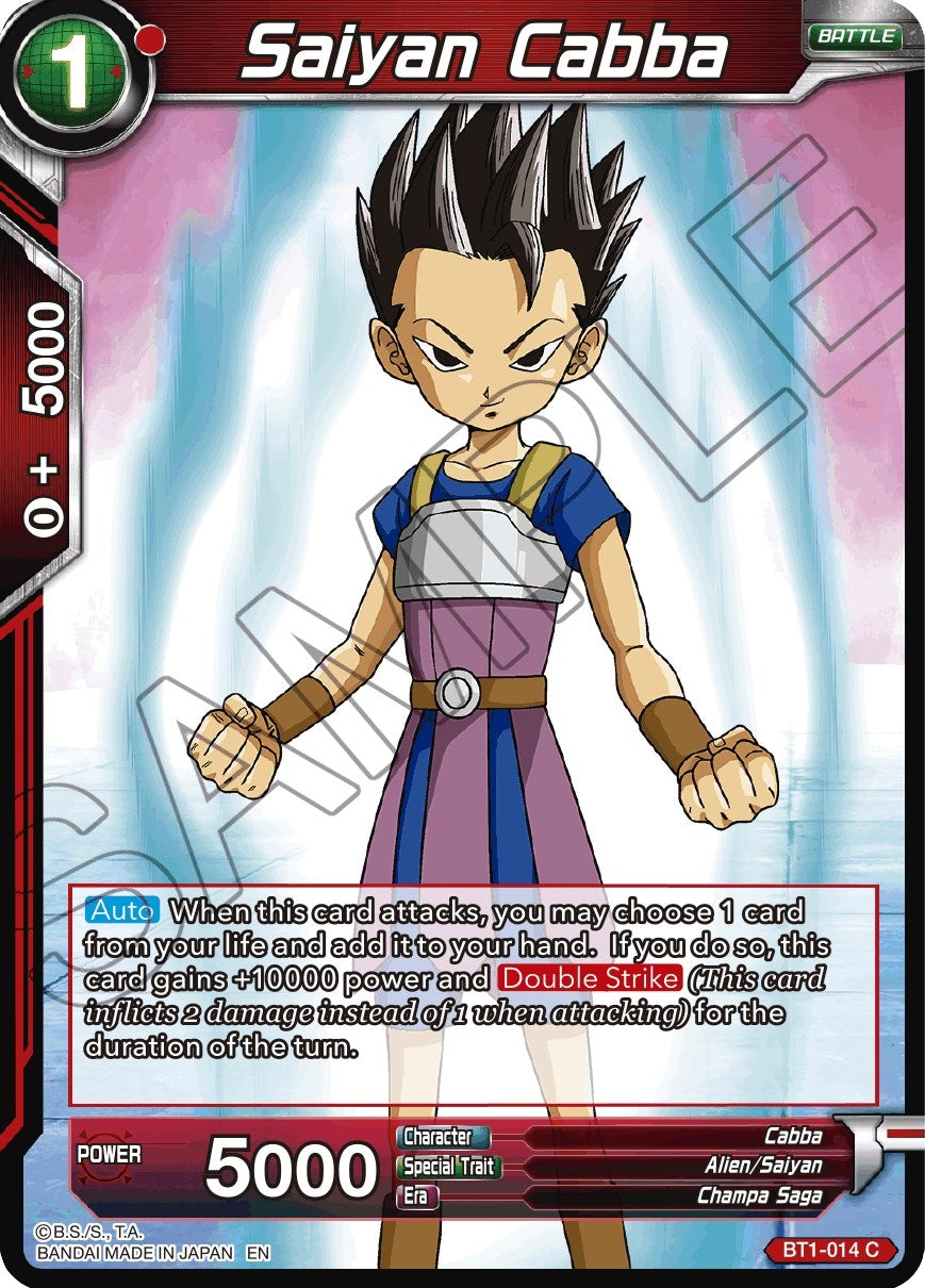 Image for Saiyan Cabba (Reprint) (BT1-014) (EB-01) - Dragon Ball Super: Masters