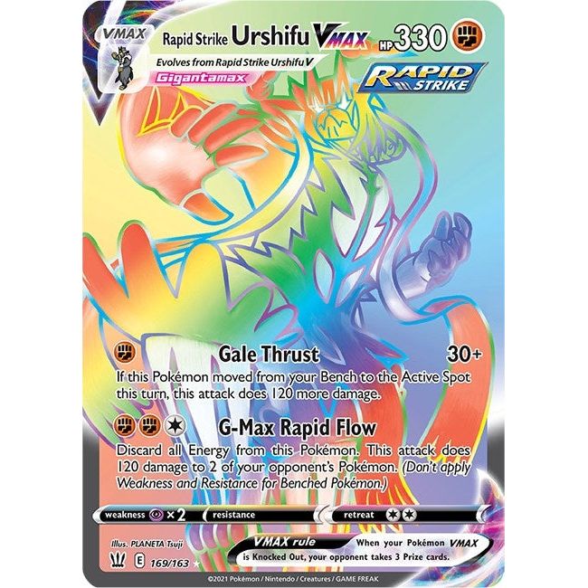 Image for Rapid Strike Urshifu VMAX (Secret) (169/163) (SWSH05) - Pokemon