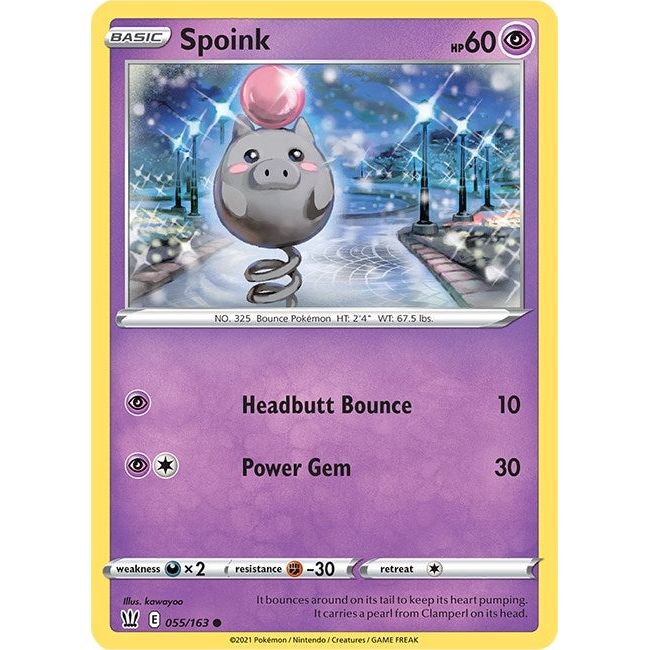Image for Spoink (055/163) (SWSH05) - Pokemon