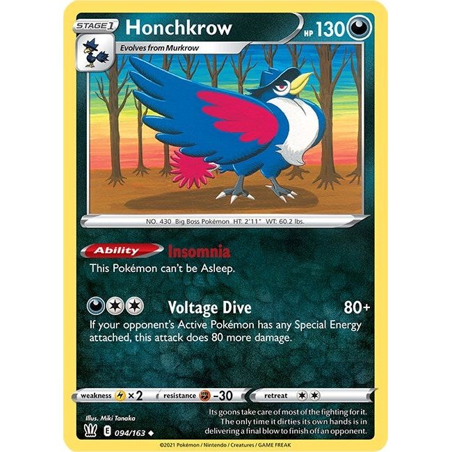 Image for Honchkrow (094/163) (SWSH05) - Pokemon