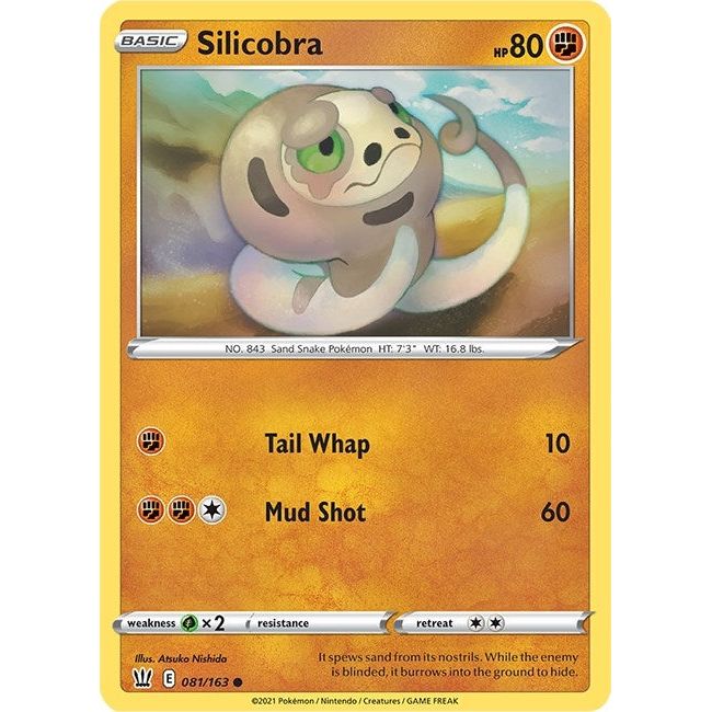Image for Silicobra (081/163) (SWSH05) - Pokemon