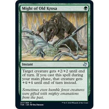 Image for Might of Old Krosa (217) (TSR) - Magic: The Gathering