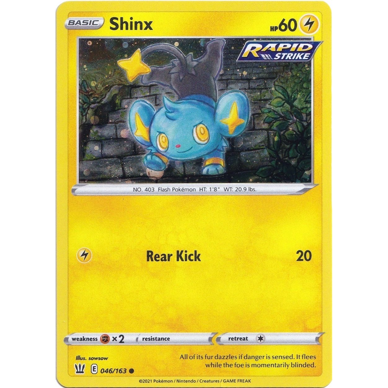 Image for Shinx - 046/163 (Cosmos Holo) (046/163) (MCAP) - Pokemon