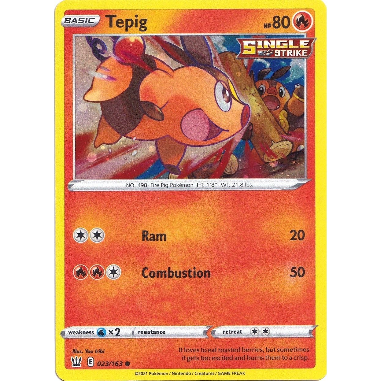 Image for Tepig - 023/163 (Cosmos Holo) (023/163) (MCAP) - Pokemon