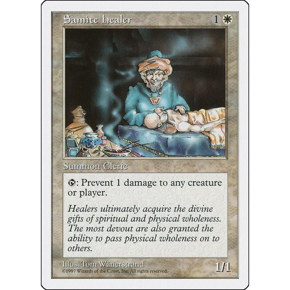 Image for Samite Healer (5ED) - Magic: The Gathering