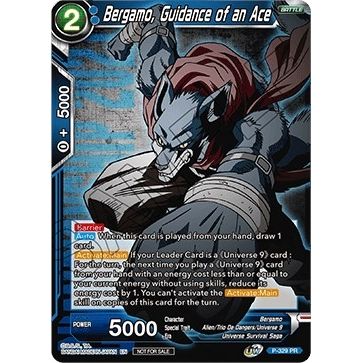 Image for Bergamo, Guidance of an Ace (Championship Pack 2021 Vol.1) (P-329) (PR) - Dragon Ball Super: Masters