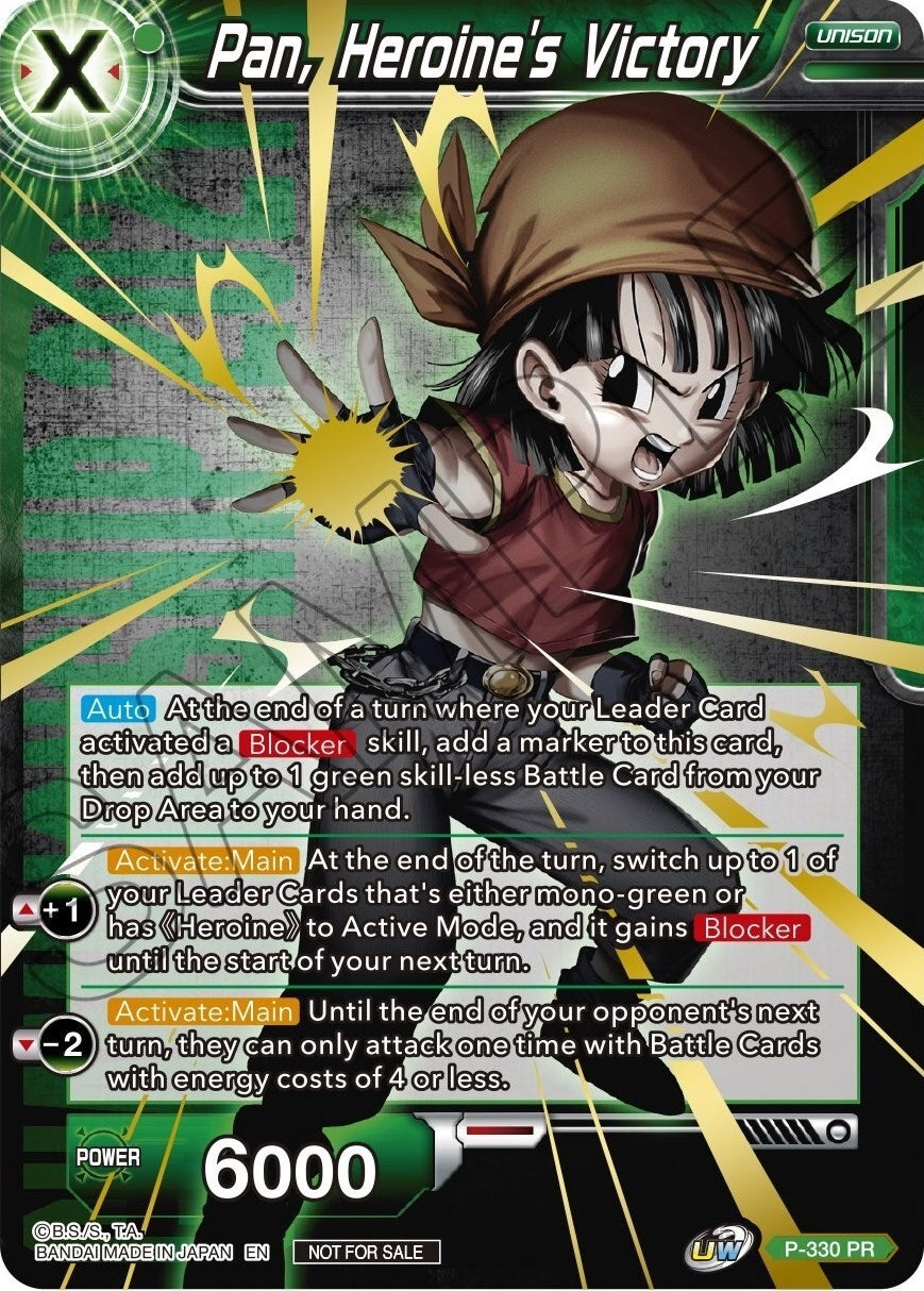 Image for Pan, Heroine's Victory (Championship Pack 2021 Vol.1) (Winner Gold Stamped) (P-330) (PR) - Dragon Ball Super: Masters