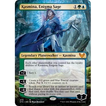 Image for Kasmina, Enigma Sage (Borderless) (279) (STX) - Magic: The Gathering