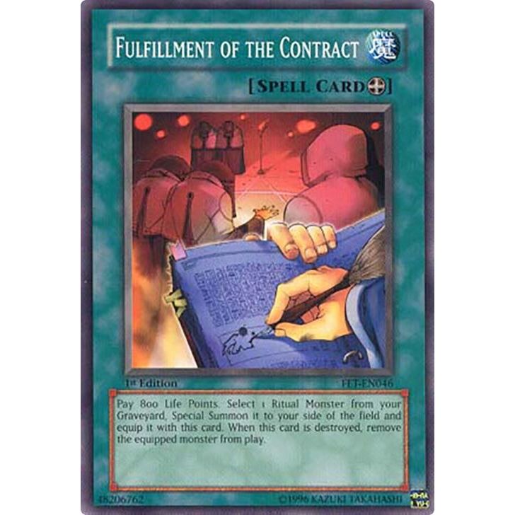 Image for Fulfillment of the Contract (FET-EN046) (FET) - YuGiOh