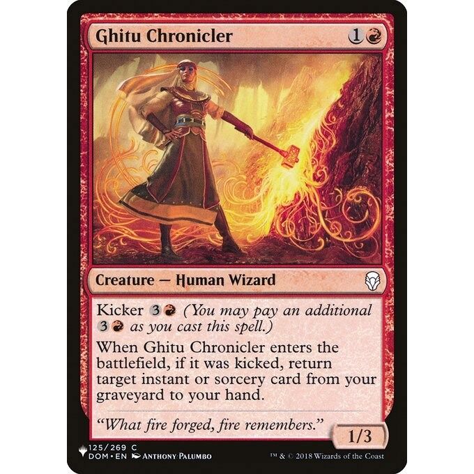 Image for Ghitu Chronicler (125/269) (LIST) - Magic: The Gathering