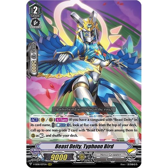 Image for Beast Deity, Typhoon Bird (V-SS08/037EN) (V-SS08) - Cardfight Vanguard