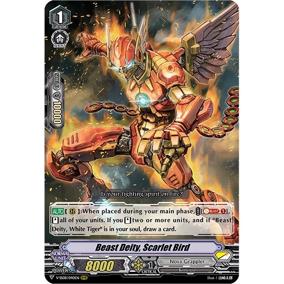 Image for Beast Deity, Scarlet Bird (V-SS08/040EN) (V-SS08) - Cardfight Vanguard