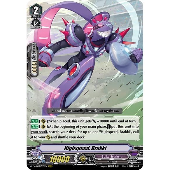 Image for Highspeed, Brakki (V-SS08/053EN) (V-SS08) - Cardfight Vanguard