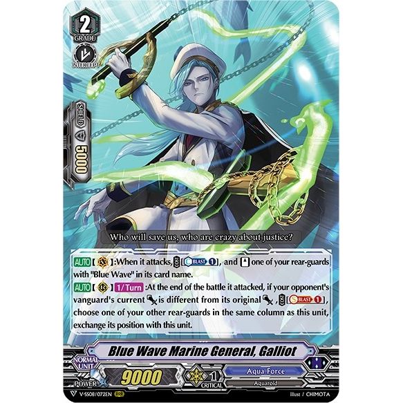 Image for Blue Wave Marine General, Galliot (V-SS08/072EN) (V-SS08) - Cardfight Vanguard
