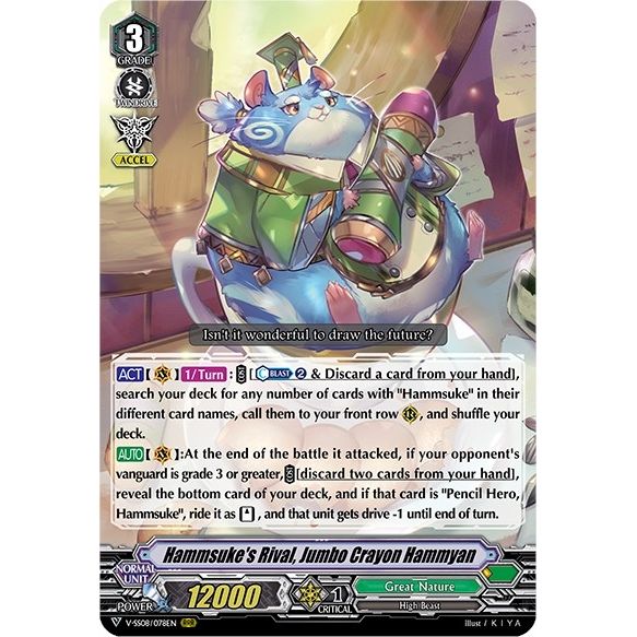 Image for Hammsuke's Rival, Jumbo Crayon Hammyan (V-SS08/078EN) (V-SS08) - Cardfight Vanguard