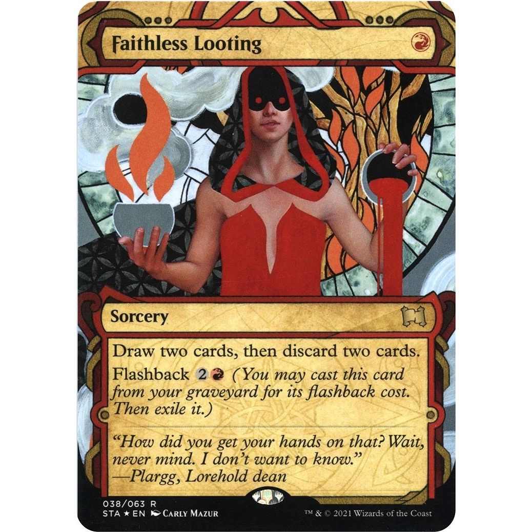 Image for Faithless Looting (Foil Etched) (38) (STA) - Magic: The Gathering