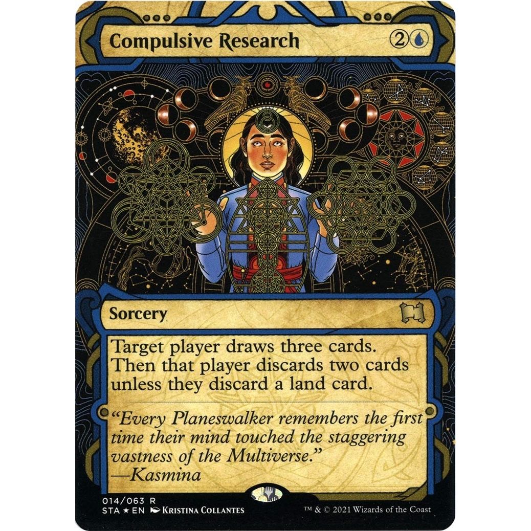 Image for Compulsive Research (Foil Etched) (14) (STA) - Magic: The Gathering