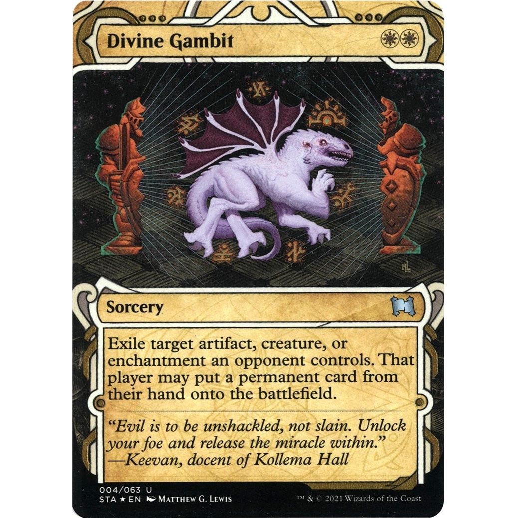 Image for Divine Gambit (Foil Etched) (4) (STA) - Magic: The Gathering