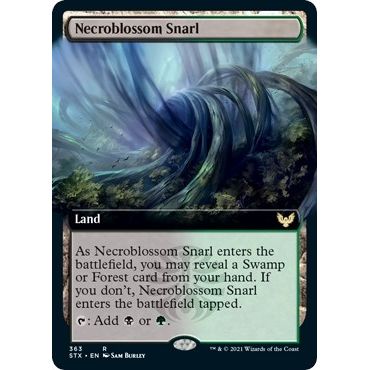 Image for Necroblossom Snarl (Extended Art) (363) (STX) - Magic: The Gathering