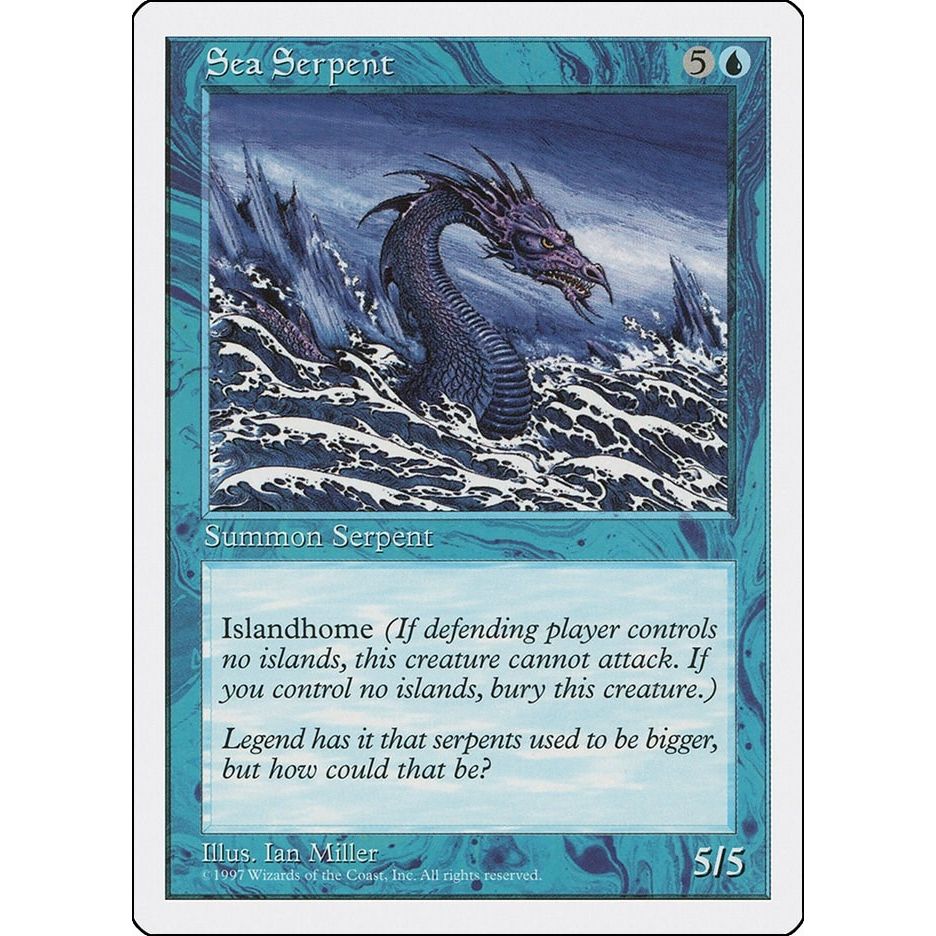 Image for Sea Serpent (5ED) - Magic: The Gathering