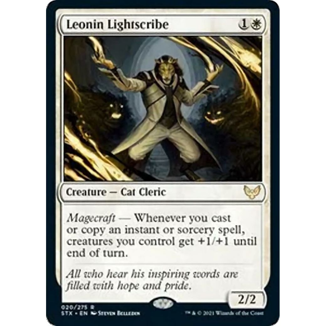 Image for Leonin Lightscribe (20) (STX) - Magic: The Gathering