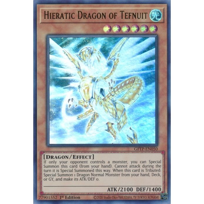 Image for Hieratic Dragon of Tefnuit (GFTP-EN050) (GFTP) - YuGiOh