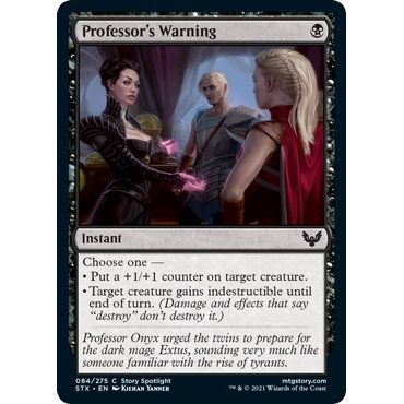 Image for Professor's Warning (84) (STX) - Magic: The Gathering
