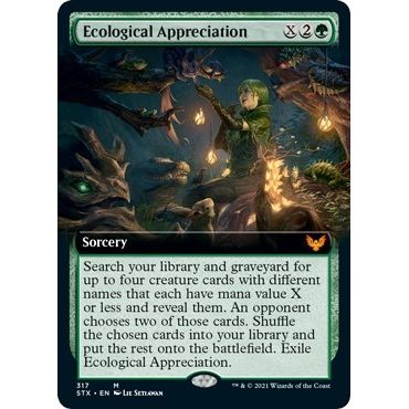 Image for Ecological Appreciation (Extended Art) (317) (STX) - Magic: The Gathering