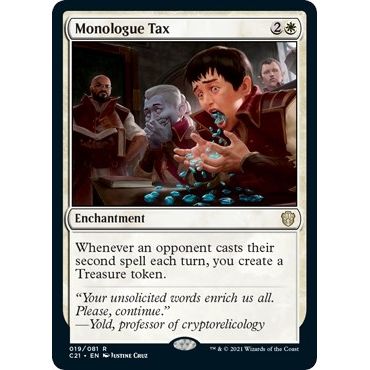 Image for Monologue Tax (19) (C21) - Magic: The Gathering