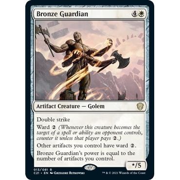 Image for Bronze Guardian (13) (C21) - Magic: The Gathering