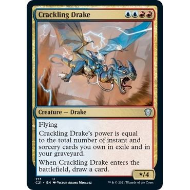 Image for Crackling Drake (213) (C21) - Magic: The Gathering