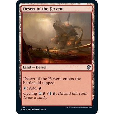 Image for Desert of the Fervent (286) (C21) - Magic: The Gathering