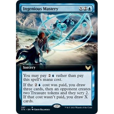 Image for Ingenious Mastery (Extended Art) (297) (STX) - Magic: The Gathering