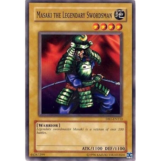 Image for Masaki the Legendary Swordsman (DB1-EN110) (DB1) - YuGiOh