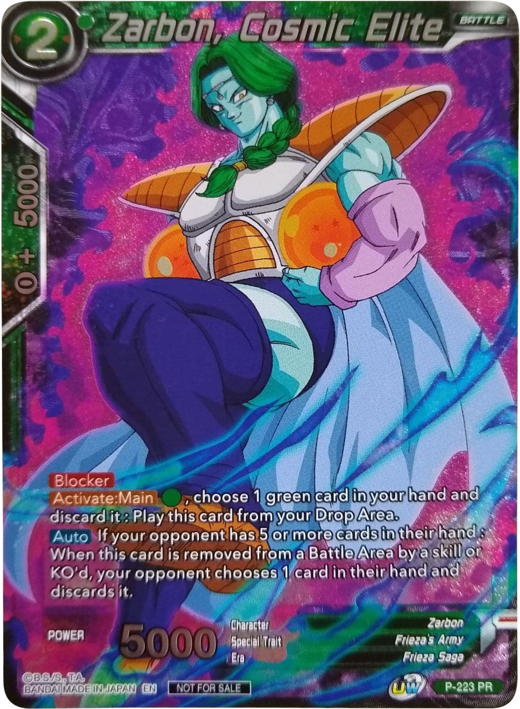 Image for Zarbon, Cosmic Elite (Player's Choice) (P-223) (PR) - Dragon Ball Super: Masters