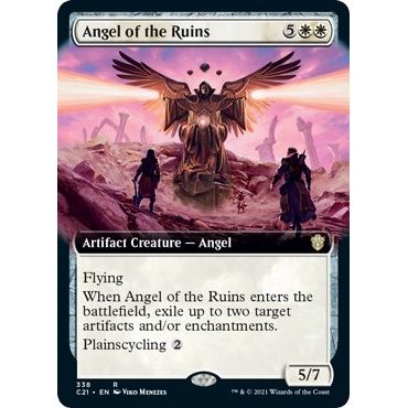 Image for Angel of the Ruins (Extended Art) (338) (C21) - Magic: The Gathering