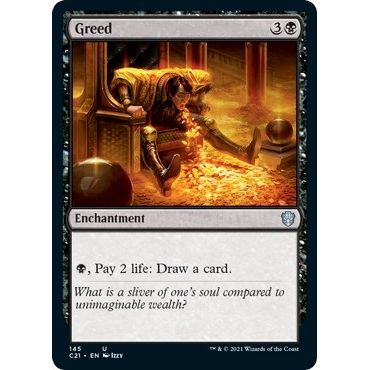 Image for Greed (145) (C21) - Magic: The Gathering
