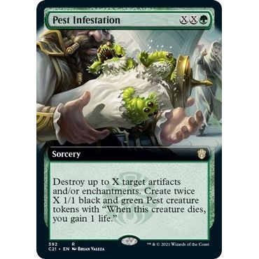 Image for Pest Infestation (Extended Art) (392) (C21) - Magic: The Gathering