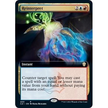 Image for Reinterpret (Extended Art) (400) (C21) - Magic: The Gathering