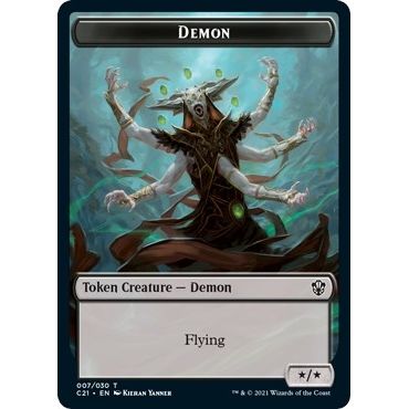 Image for Demon // Fungus Beast Double-Sided Token (7 // 15) (C21) - Magic: The Gathering