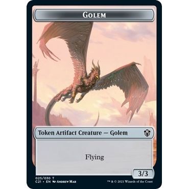Image for Golem (025) // Thopter Double-Sided Token (25 // 29) (C21) - Magic: The Gathering