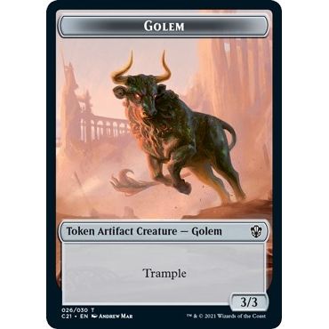 Image for Golem (026) // Thopter Double-Sided Token (26 // 29) (C21) - Magic: The Gathering