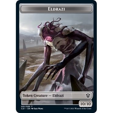 Image for Eldrazi // Champion of Wits Double-Sided Token (1 // 6) (C21) - Magic: The Gathering