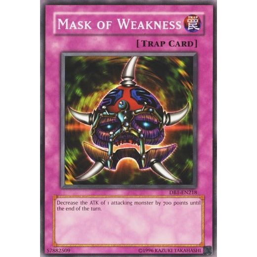 Image for Mask of Weakness (DB1-EN218) (DB1) - YuGiOh